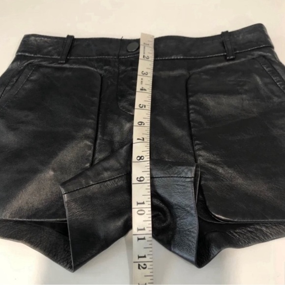 Bcbg Maxazria Bruna Patch Pocket Leather Shorts - Picture 11 of 12